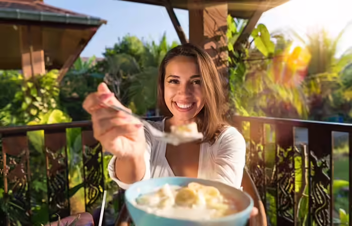 When We’re Happy We Eat Healthy
