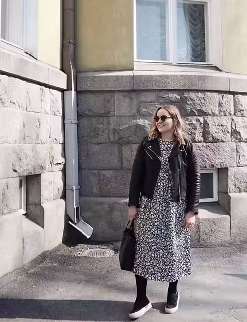 Leather Jacket With A Floral Dress How To Wear A Leather Jacket - Leather Jacket With A Floral Dress