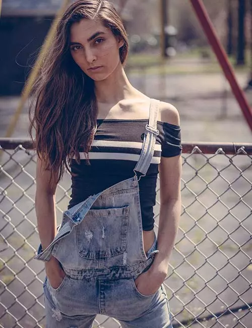 Overall Outfit Ideas - Crop Top With Overalls