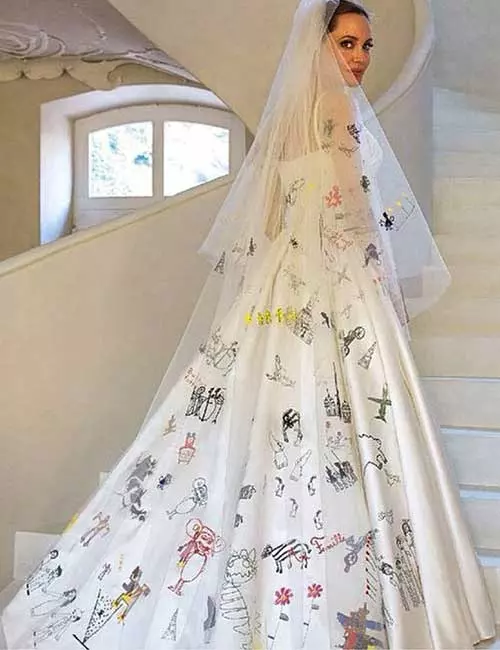 Best Celebrity Wedding Dresses - Angelina Jolie