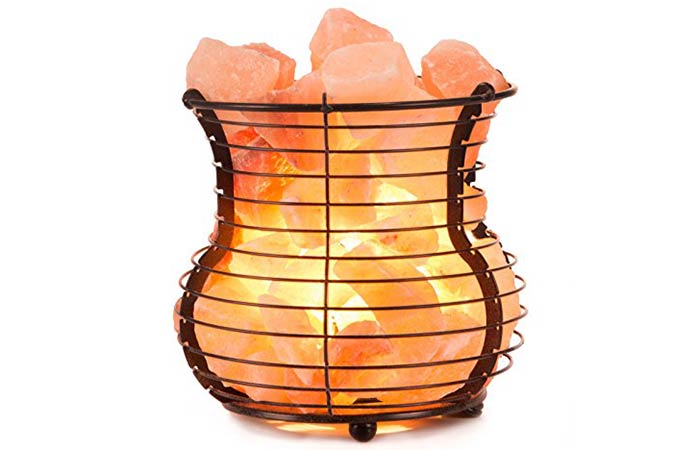 Crystal Allies Gallery Himalayan Salt Lamp (Wire Mesh) Himalayan Salt Lamp - Crystal Allies Gallery Himalayan Salt Lamp (Wire Mesh)
