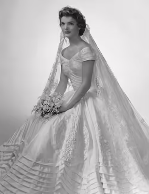 Jacqueline Kennedy Best Celebrity Wedding Dresses - Jacqueline Kennedy