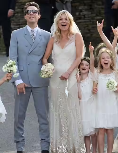 Kate Moss Best Celebrity Wedding Dresses - Kate Moss