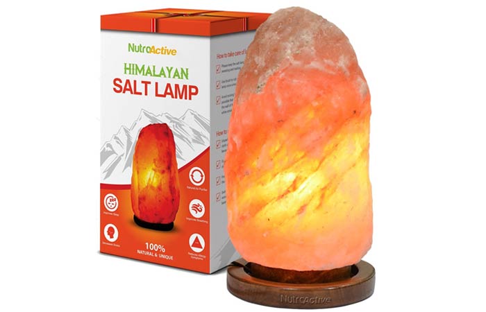 NutroActive Himalayan Rock Salt Table Lamp Himalayan Salt Lamp - NutroActive Himalayan Rock Salt Table Lamp
