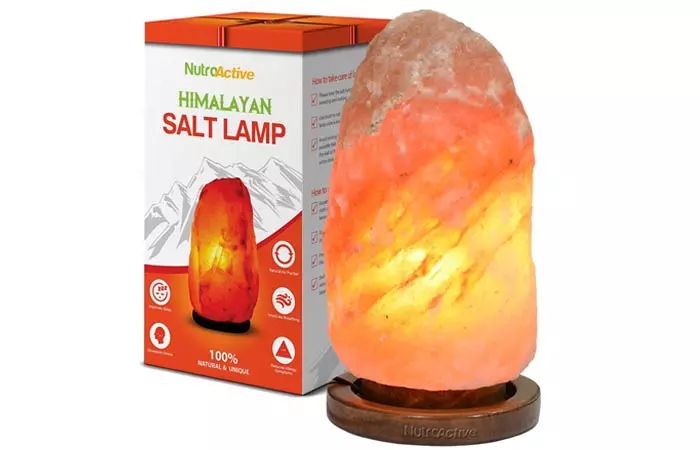 Himalayan Salt Lamp - NutroActive Himalayan Rock Salt Table Lamp