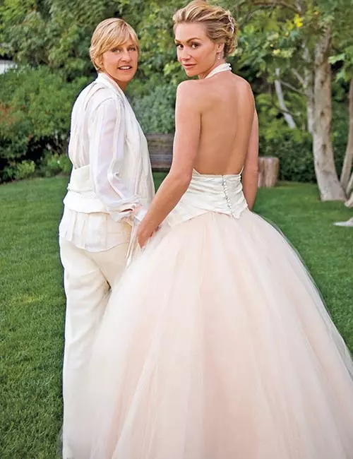 Best Celebrity Wedding Dresses - Portia De Rossi