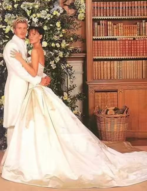 Victoria Beckham Best Celebrity Wedding Dresses - Victoria Beckham