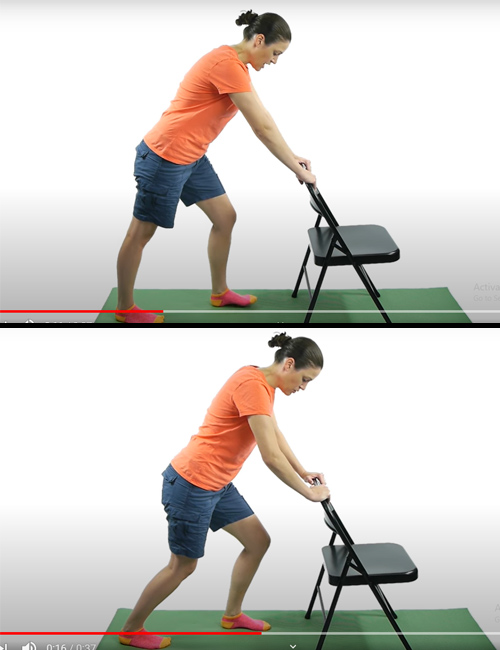Soleus Stretch on Wall