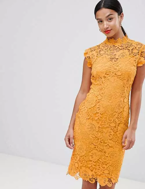 Crochet Lace Outfits - Yellow Crochet Summer Dress