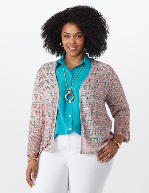 Bell Sleeves Sweater Style Cardigan Best Plus Size Cardigans - Bell Sleeves Sweater Style Cardigan