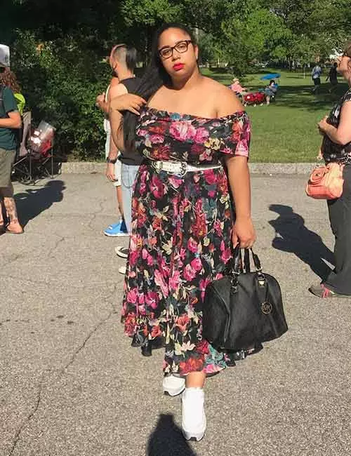 Floral Off-Shoulder Dress