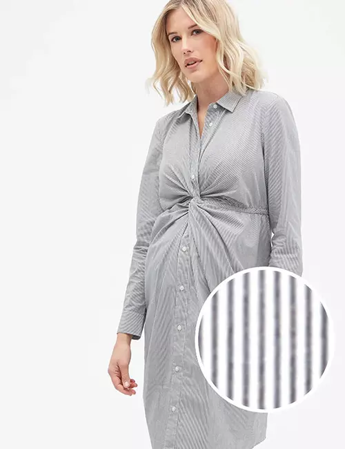 GAP Maternity Twist Front Shirt Dress