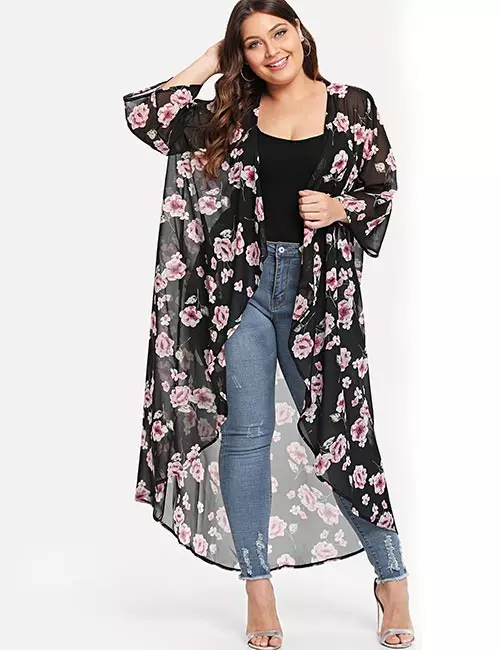 Best Plus Size Cardigans - Plus Size Floral Cardigan