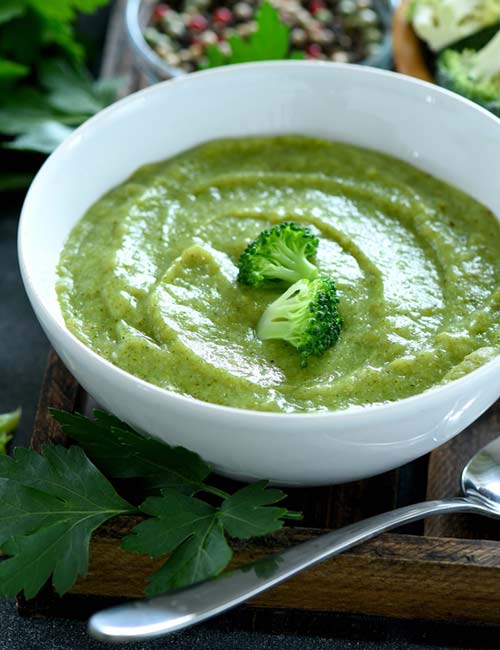 1. Creamy Low-Carb Broccoli And Leek Soup