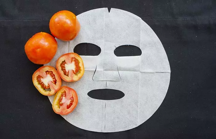 1. Tomato Face Pack