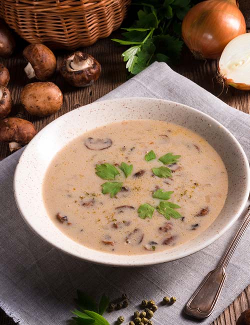 2. Low-Carb Vegan Mushroom Soup