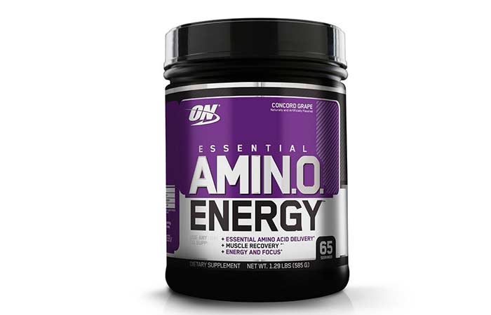 3. Optimum Nutrition Amino Energy, Concord Grape, Preworkout and Essential Amino Acids with Green Tea and Green Coffee Extract