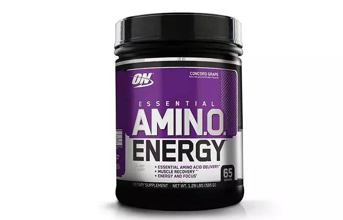 3. Optimum Nutrition Amino Energy, Concord Grape, Preworkout and Essential Amino Acids with Green Tea and Green Coffee Extract