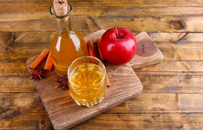 5. Apply Apple Cider Vinegar