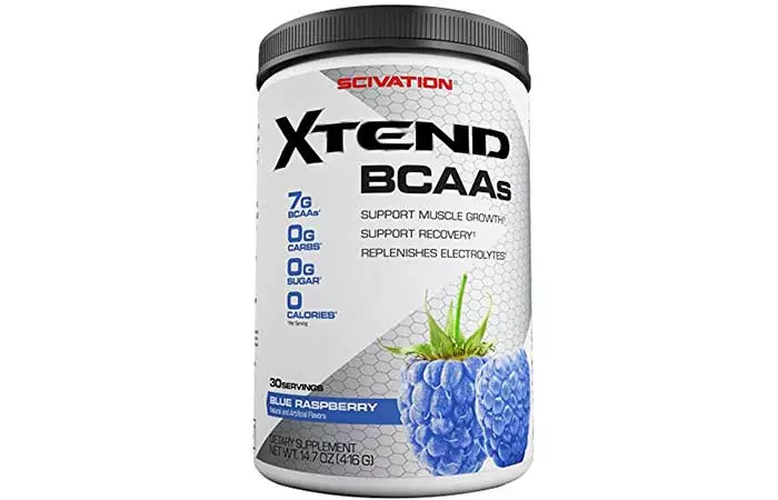 5. Scivation Xtend BCAA Powder, Branched Chain Amino Acids, BCAAs, Blue Raspberry