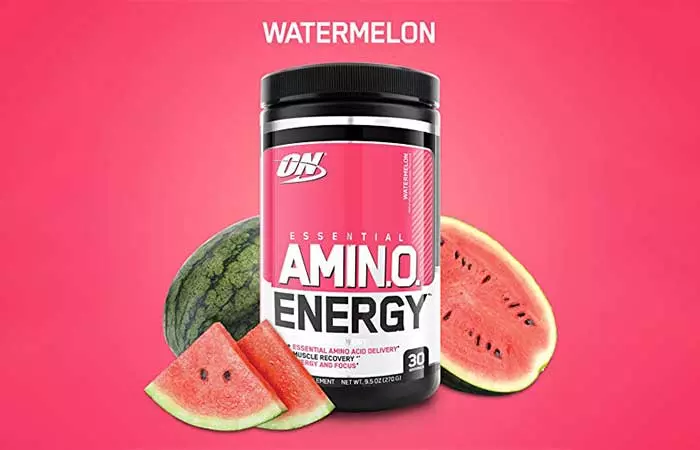 6. Optimum Nutrition Amino Energy, Watermelon, Preworkout and Essential Amino Acids with Green Tea and Green Coffee Extract