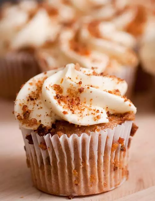 8. Keto Carrot Cupcake With Cream Cheese Frosting