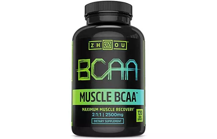 8. Zhou Nutrition Muscle BCAA - Branched Chain Amino Acids with Optimal 211 Ratio