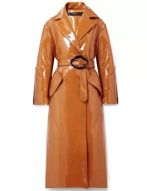 Ellery Nine To Five Pod Vinyl Trench Coat