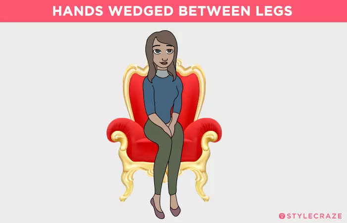 Hands Wedged Between Legs 