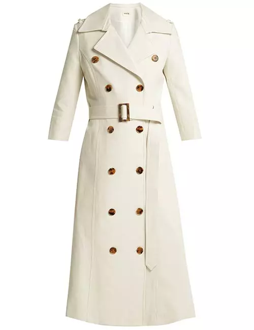 Khaite Charlotte Cotton Trench Coat