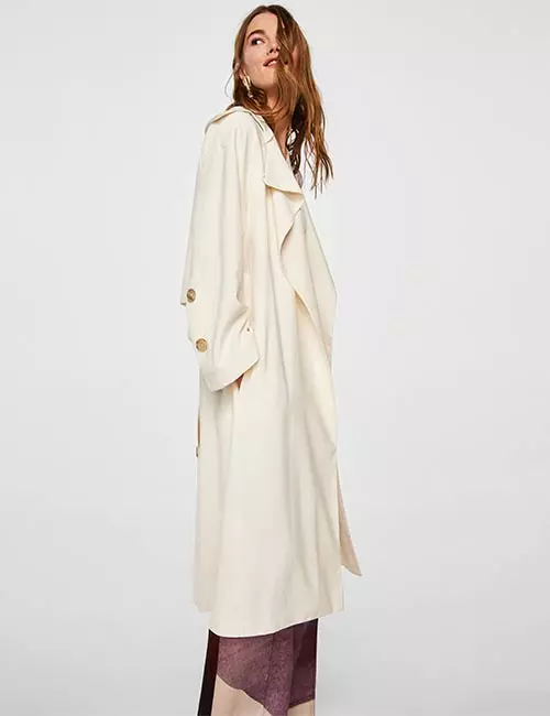 Lapel Trench By Mango