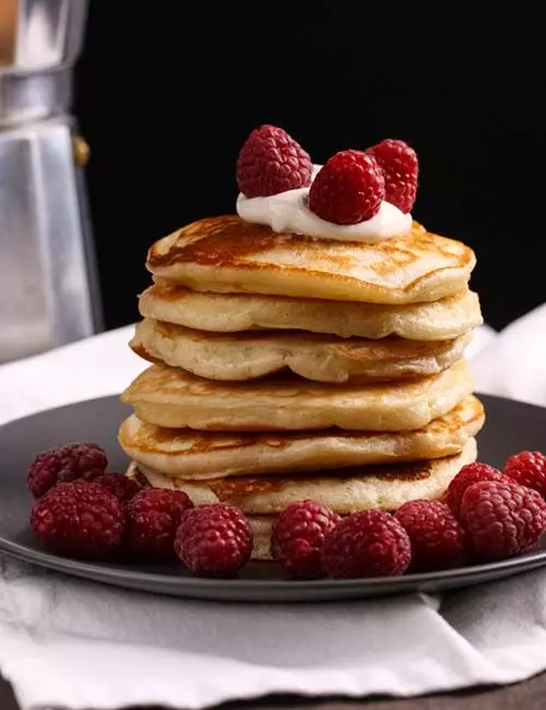 10. Chia Pancake With Raspberries