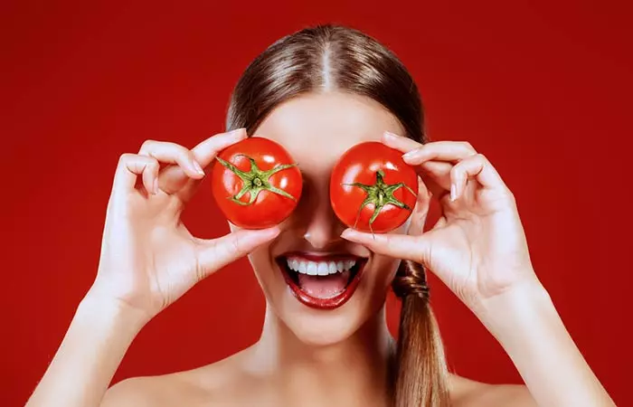 2. Tanned Skin Try Some Tomatoes