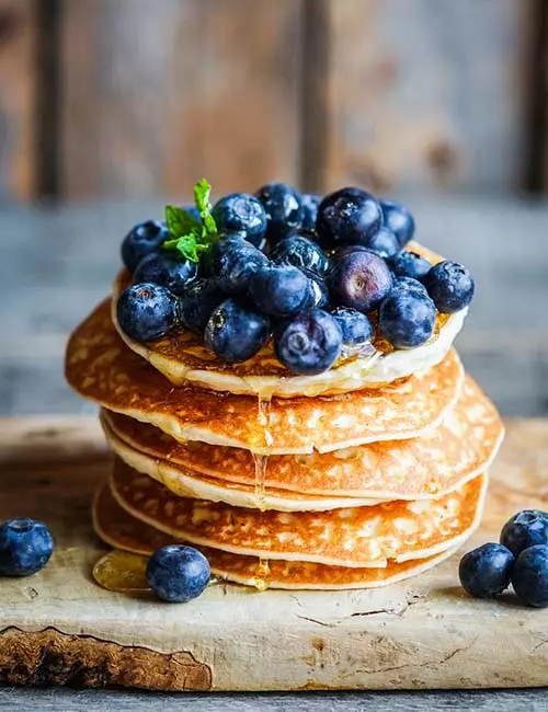 8. Whole Wheat Blueberry Pancake