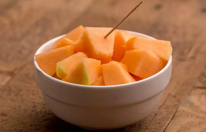 Cantaloupe And Pepita Tossed In Lime Juice