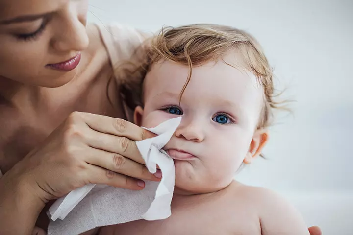 Cleaning Baby Face