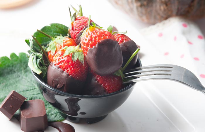 Strawberries And Semi-Sweet Dark Chocolate