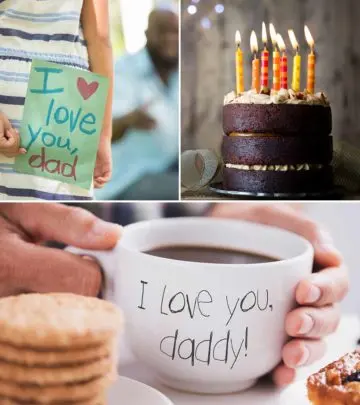 Add a personal touch to your dad's birthday by presenting a special gift or handmade cake.