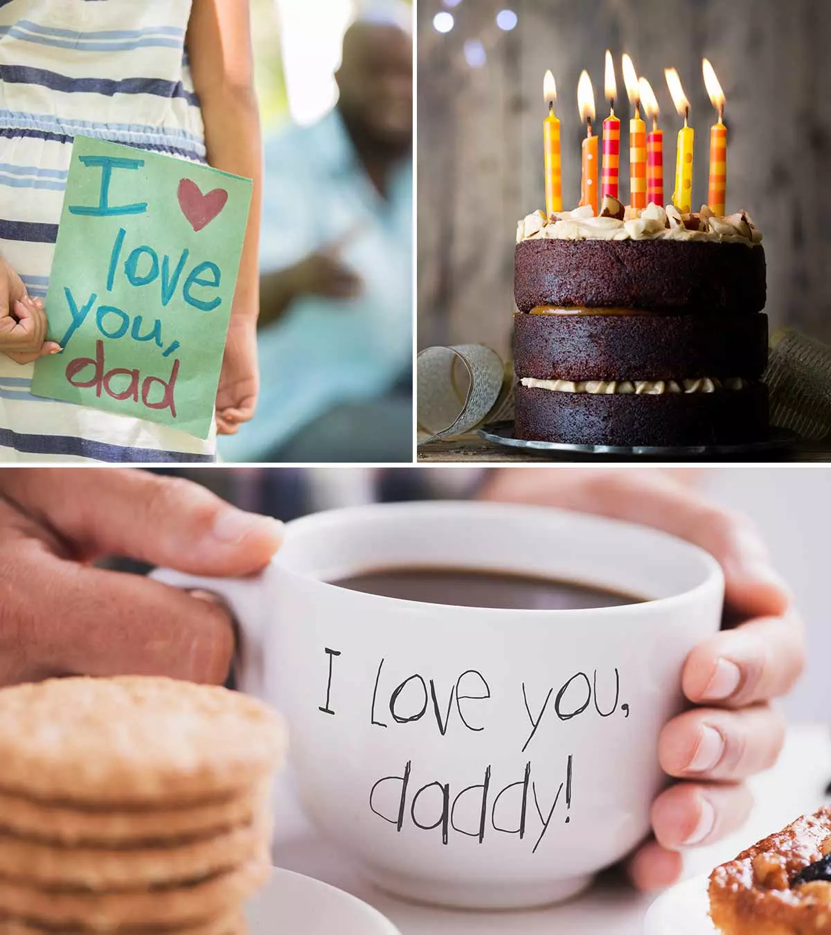 Add a personal touch to your dad's birthday by presenting a special gift or handmade cake.