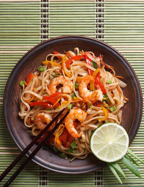 3.-Dinner-–-Rice-Noodles-And-Shrimp