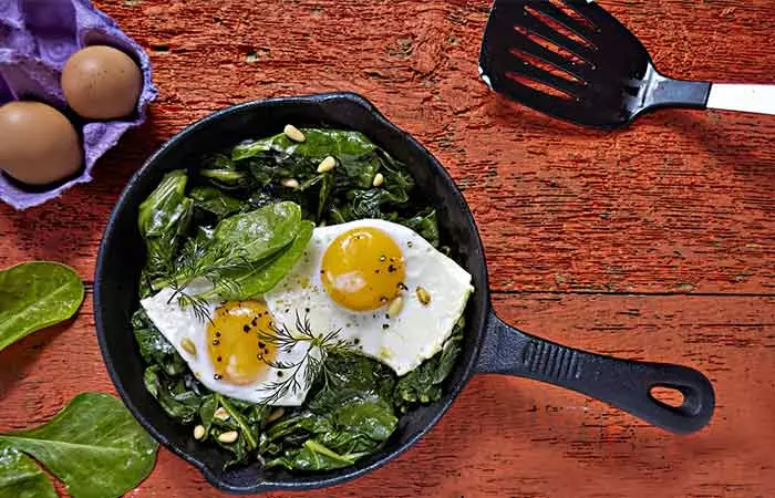 Nuts Over Spinach And Eggs