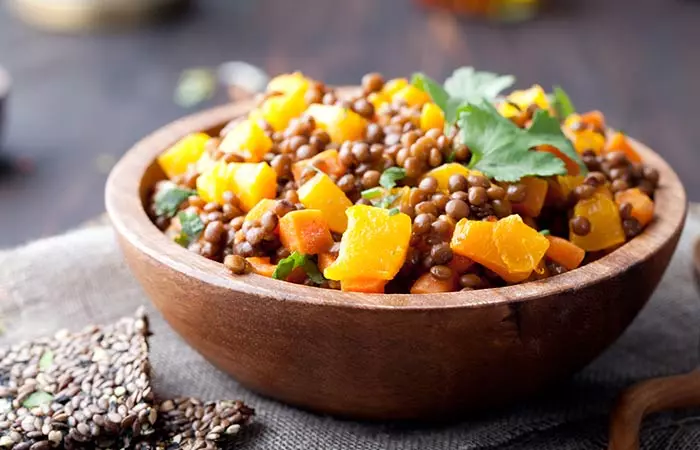 Pumpkin Lentil Curry