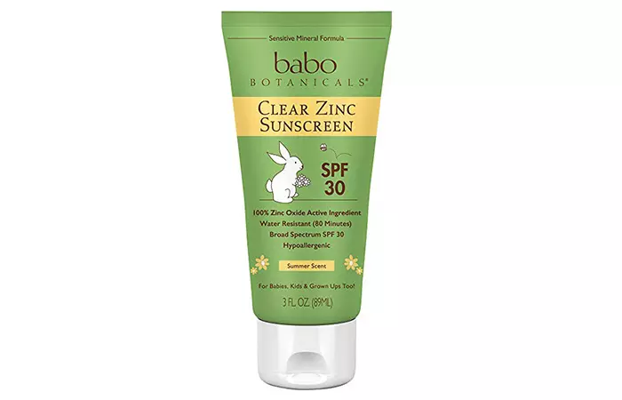 Babo Botanicals SPF 30 Clear Zinc Lotion - Best Reef-Safe Sunscreens