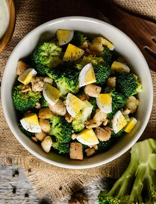 Broccoli, Eggs, And Tuna Salad