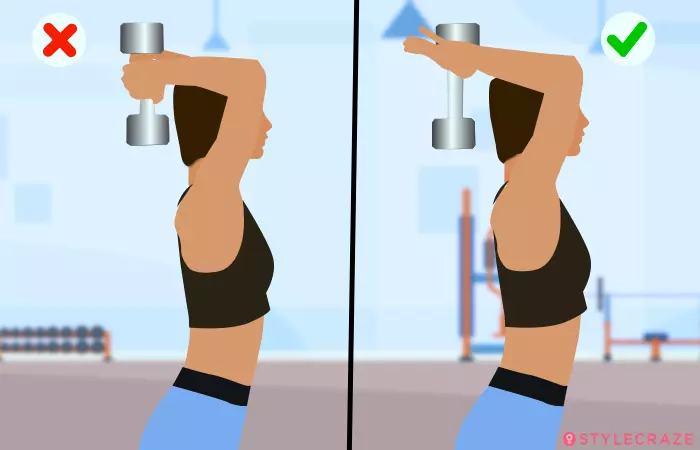 Dumbbell Overhead Triceps Extension