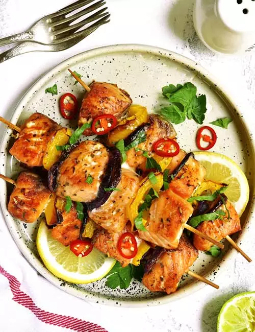 Salmon Kebab