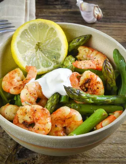 Sautéed Asparagus And Shrimp