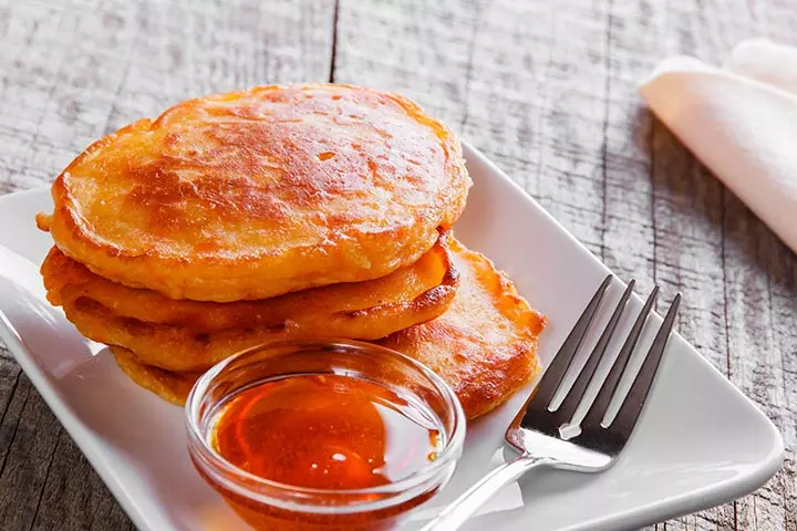 Carrot cake pancake recipe for kids