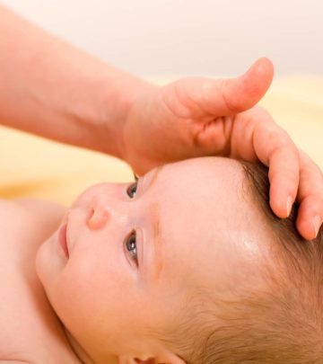 Support the baby's head at all times. In case of a fall or hit on the soft spot, seek prompt medical care.