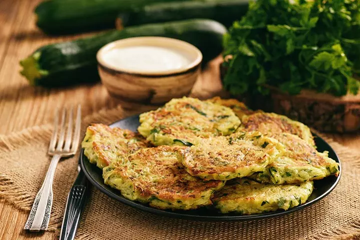 Zucchini pancake recipe for kids